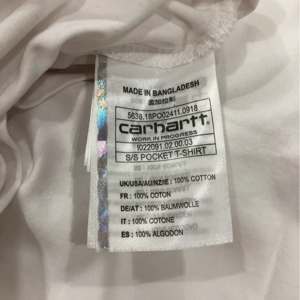 Carhartt Nike White T-shirt Sz L - Picture 5 of 5